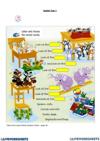 Year 1 Student's book page 36
