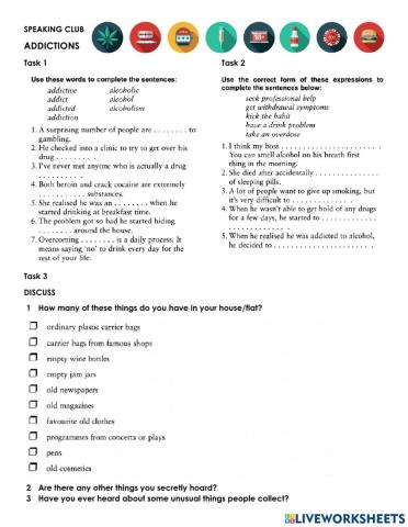 Addictions