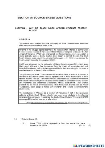 History paper 2 part 1