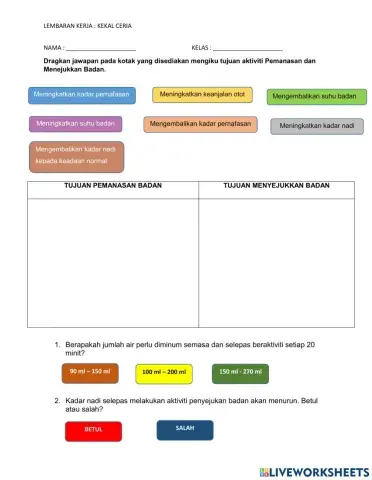 Pendidikan kesihatan. tahun 3.