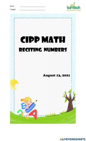 CIPP Math-Reciting numbers-a