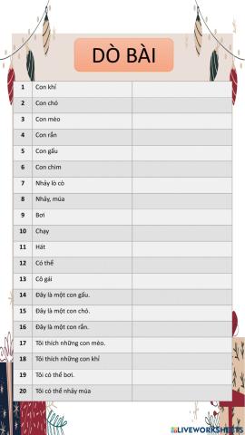 Dò bài lớp 2 14-8