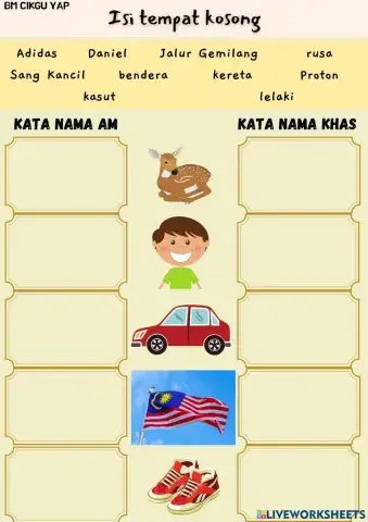 Kata nama am dan kata nama khas