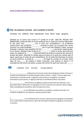 Infecciones respiratorias agudas