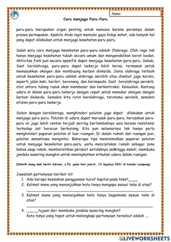 Menggunakan huruf kapital dan kalimat tanya