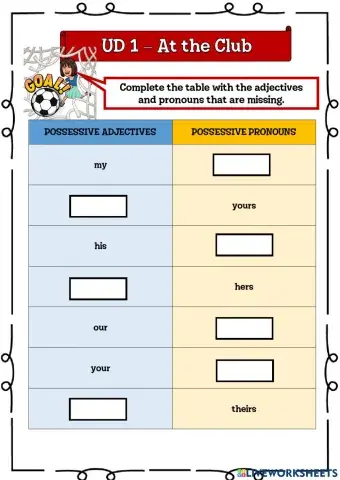 6º UD 1 - At the Club Ficha 8