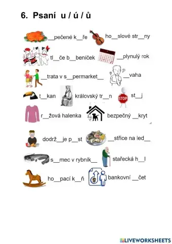 Psaní u-ú-ů 6