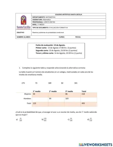 Probabilidad condicional