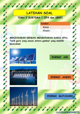 Tema 2 subtema 1 (ipa dan sbdp)