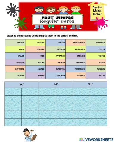 Pronunciation - Regular Verbs - Simple Past