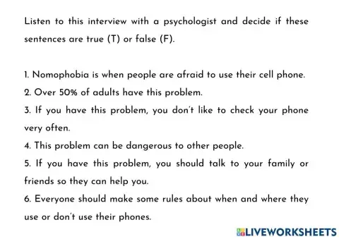 Nomophobia prepositions