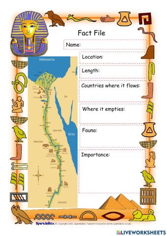The Nile River Fact Sheet 2