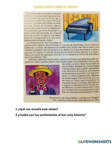 Buscar juntos el modo de convivir