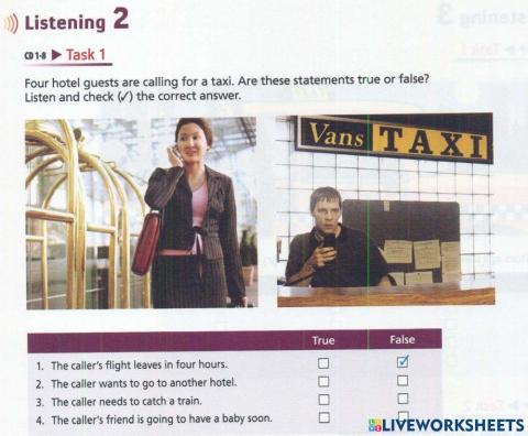 Unit 2 - Listening 2 Task 1