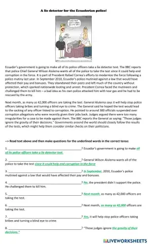 A lie detector for the ecuadorian police