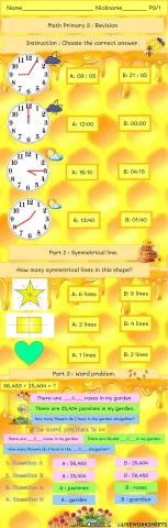 Math Primary 3 : Revision