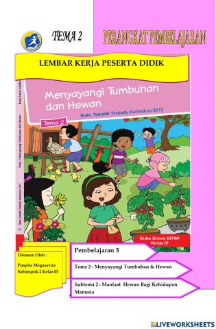 LKPD Kelas 3 Tema 2 Subtema 2