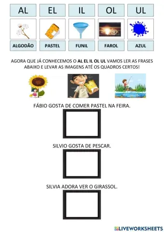 Jogo do al el il ol ul