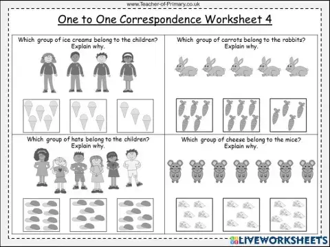 One to one correspondence