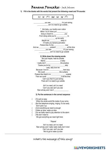 Banana Pancakes (Jack Johnson)