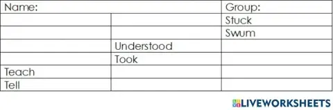 Irregular verb quiz 9