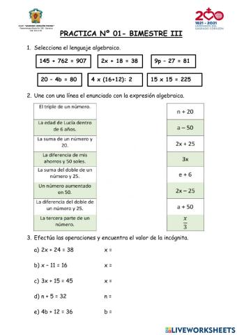 Practica Nº 01 - III Bimestre