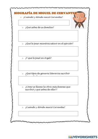 Biografía miguel de cervantes
