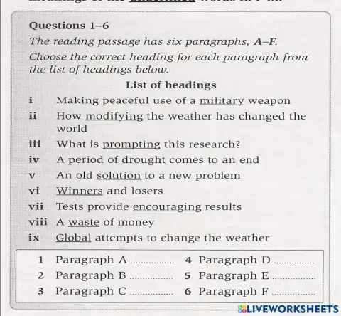 Reading 1 homework UNIT 9