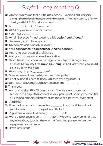 Skyfall - Bond meets Q