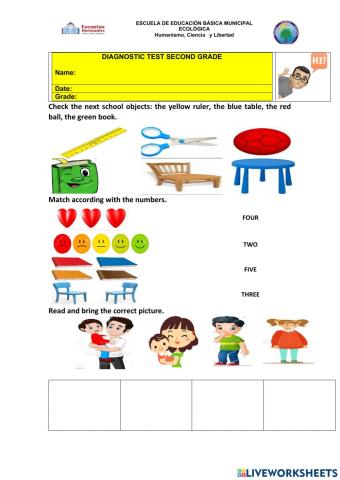 Diagnostic test second grade