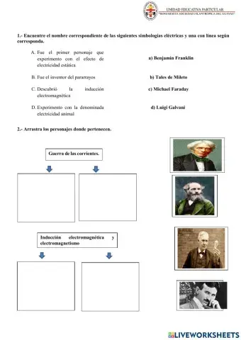 Personajes de la historia