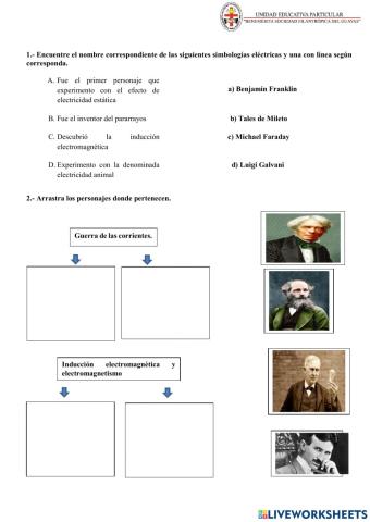 Personajes de la historia