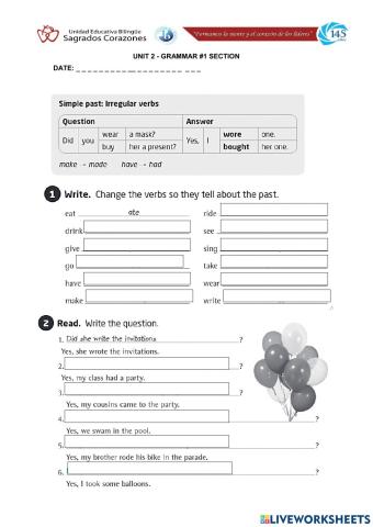 Irregular Verbs Part 2