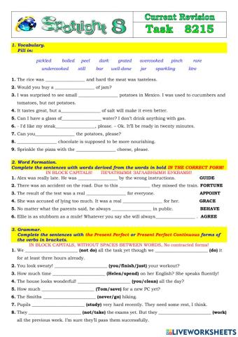 Spotlight 8 Task 8215