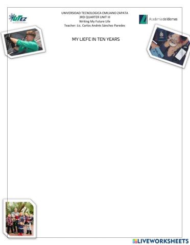 My life in ten years