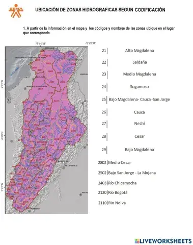 Zonificación Hidrográfica de Colombia: Magdalena-Cauca