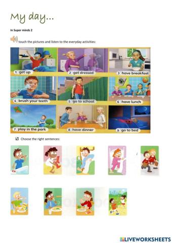 My day- Super minds 2