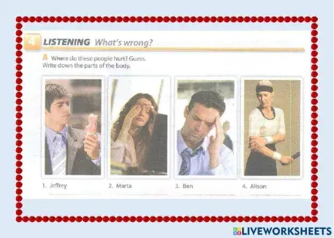 Listening exercise pains