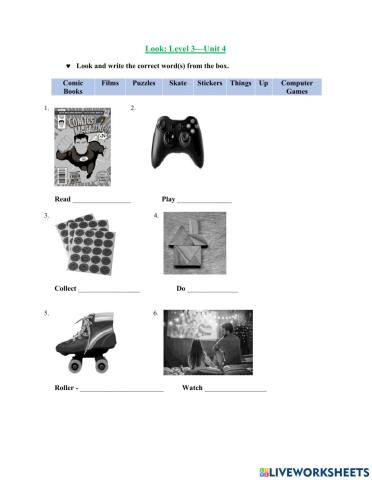 Kids 4-unit 4 practical task-