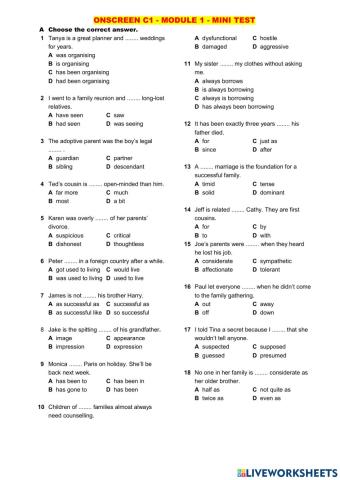 OS - C1 - M1 - Mini test