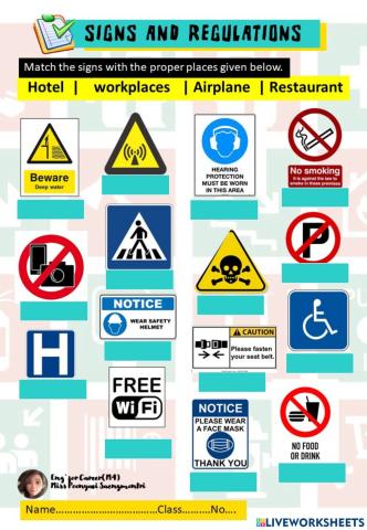 Signs and Regulations 