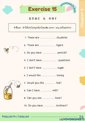 Chapter 5 Some and Any