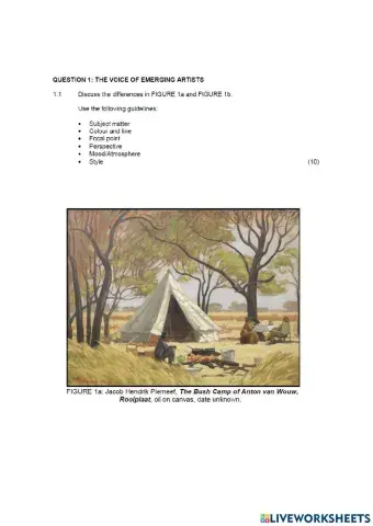 Visual art paper 1 part 1