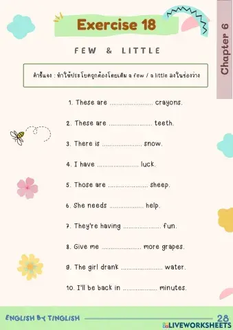 Chapter 6 Few and Little