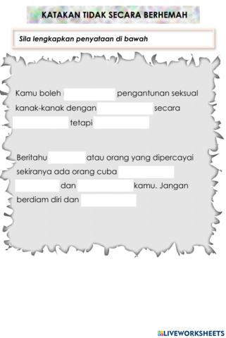 Katakan Tidak Secara Berhemah