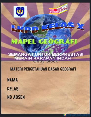 Lkpd geografi kelas x