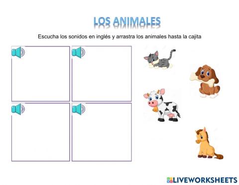 Animales en ingles