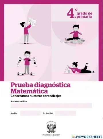 Evaluación diagnóstica 4to de primaria parte 2