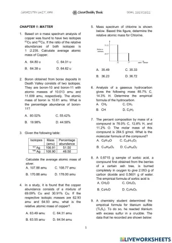 Chembuddy Matter page 1