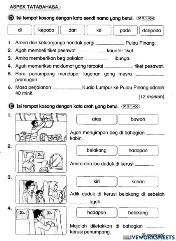 Pastikan Selamat -Kata Sendi Nama dan Kata Arah